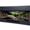 Terrarium 120x60x60 Podwójny sufit T5 Termostat Oprawa E27 Wystrój ANTRACYT