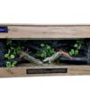 Terrarium 120×60×60 Podwójny Sufit Oprawa t5 Oprawa e27 Led Agama Brodata Wąż Dąb Craft Termostat DZIEŃ/NOC