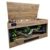 Terrarium 120×60×60 Podwójny Sufit Oprawa t5 Oprawa e27 Led Agama Brodata Wąż Dąb Craft Termostat DZIEŃ/NOC - obrazek 6