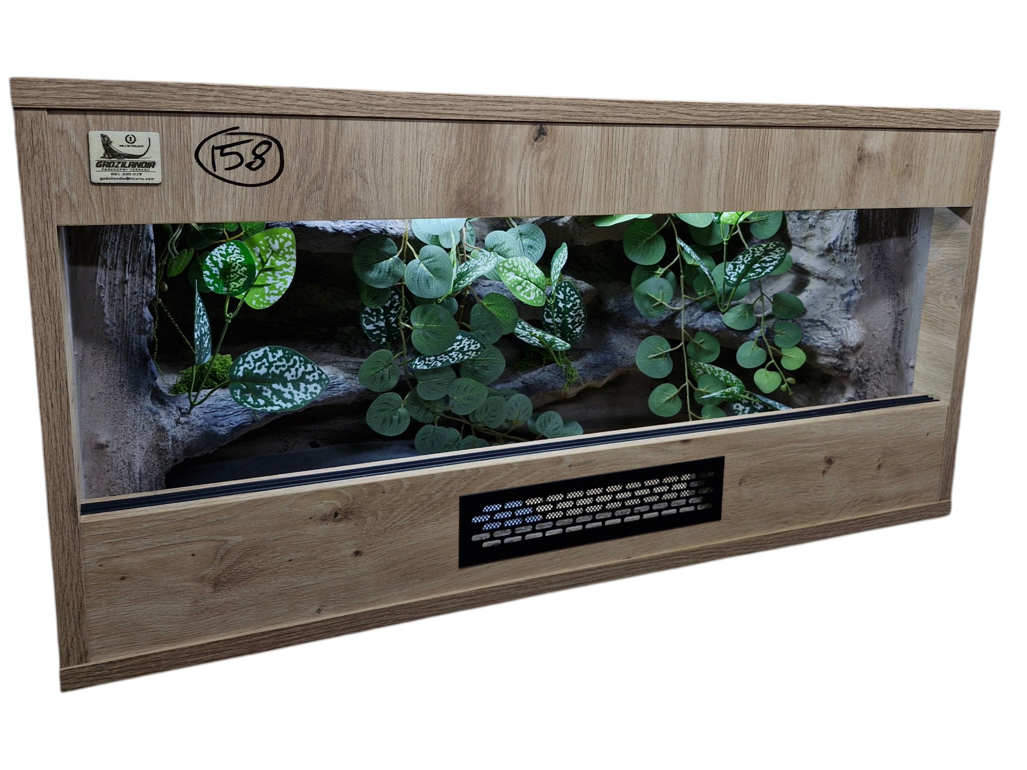 Terrarium 80x40x40 Mata Grzewcza/Led