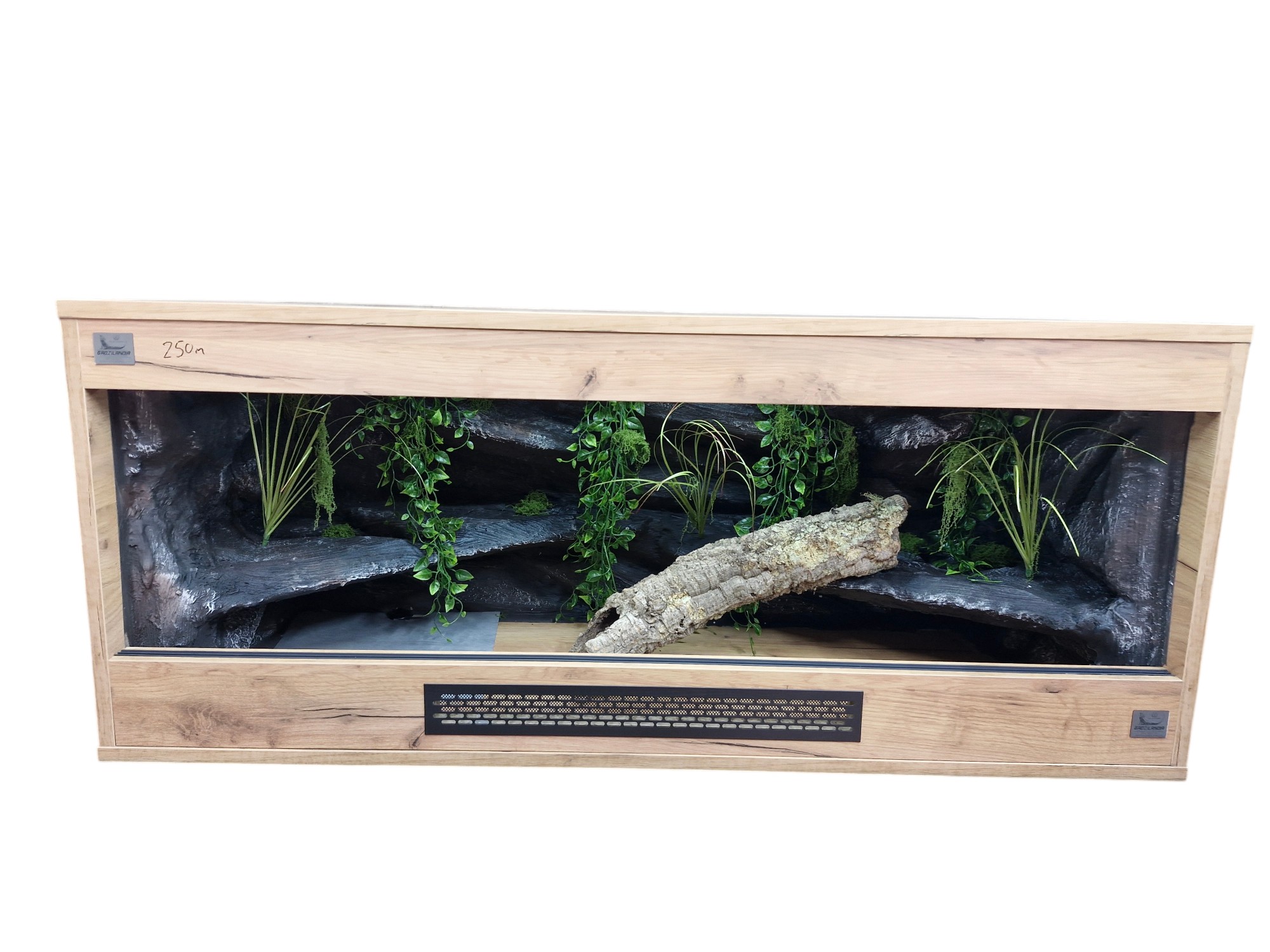Terrarium 120x50x50 Dąb craft Mata Grzewcza Zestaw WĄŻ - Image 3