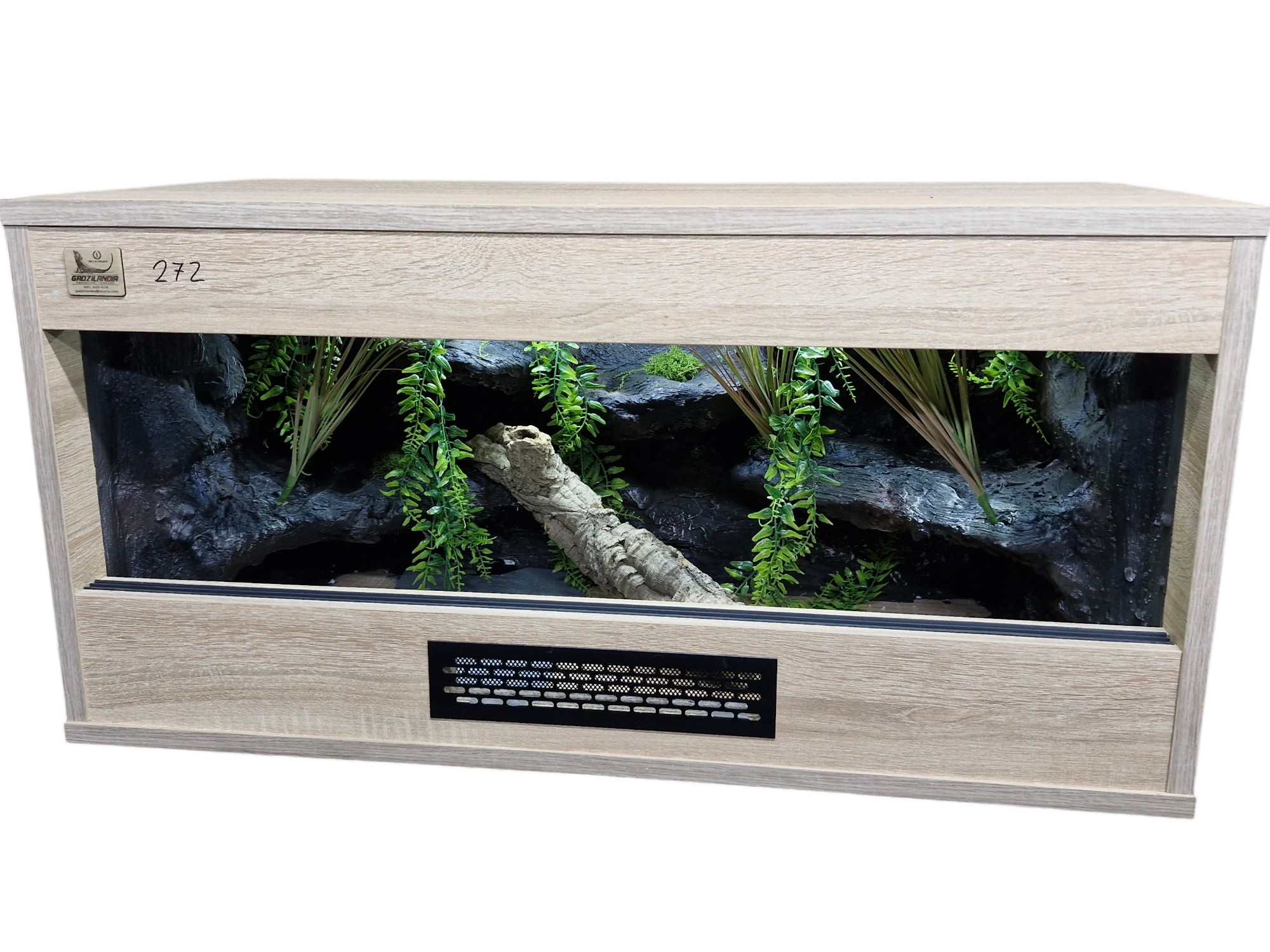 Terrarium 80x40x40 Mata Grzewcza/Led Płyta Meblowa Wystrój - obrazek 3