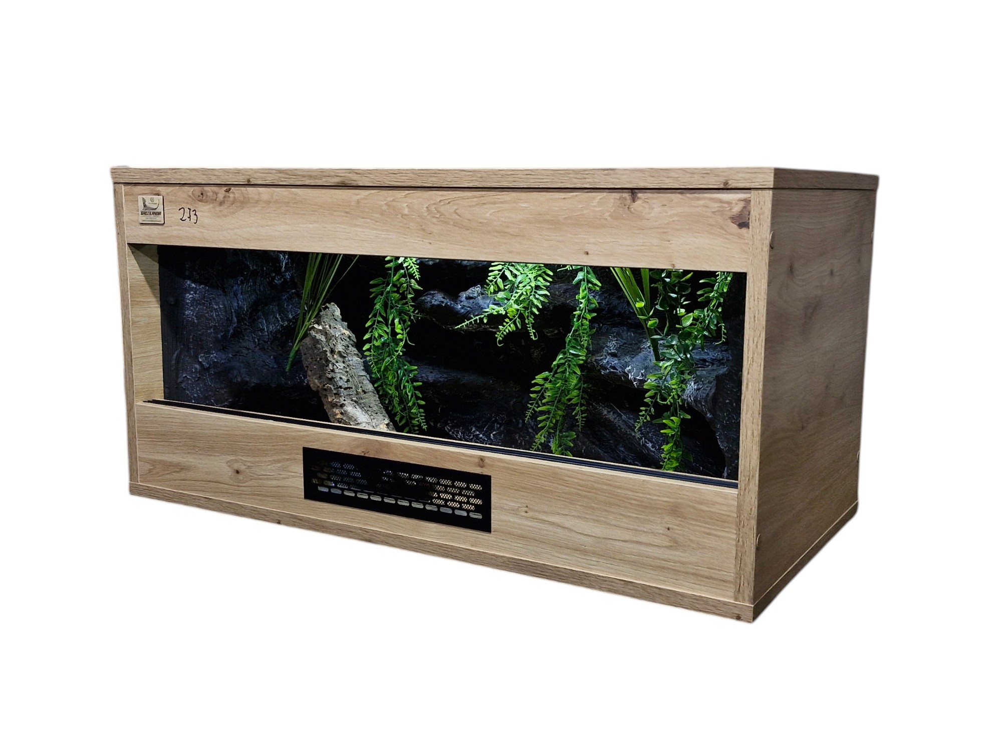 Terrarium 80x40x40 Mata Grzewcza/Led Płyta Meblowa Wystrój