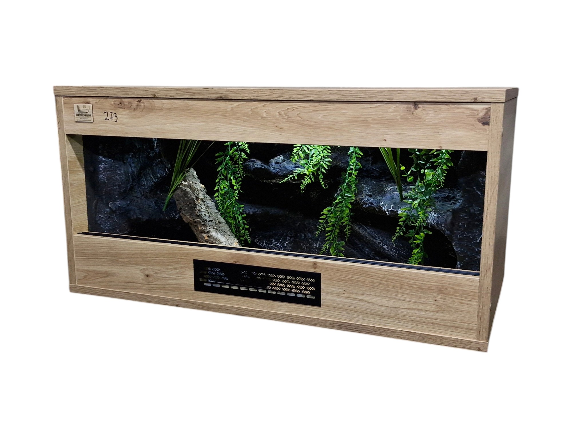Terrarium 80x40x40 Mata Grzewcza/Led Płyta Meblowa Wystrój - obrazek 3