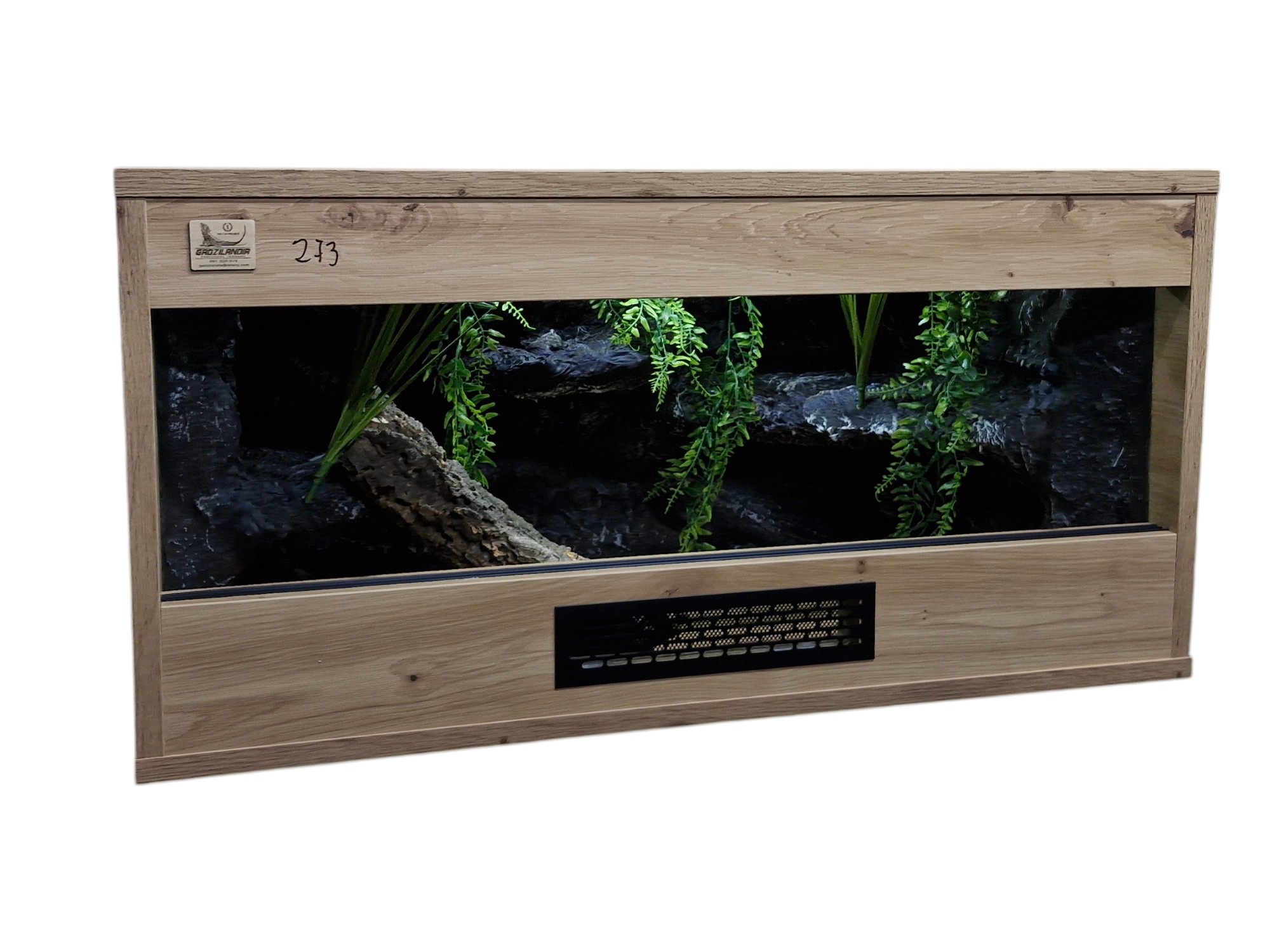 Terrarium 80x40x40 Mata Grzewcza/Led Płyta Meblowa Wystrój - obrazek 5