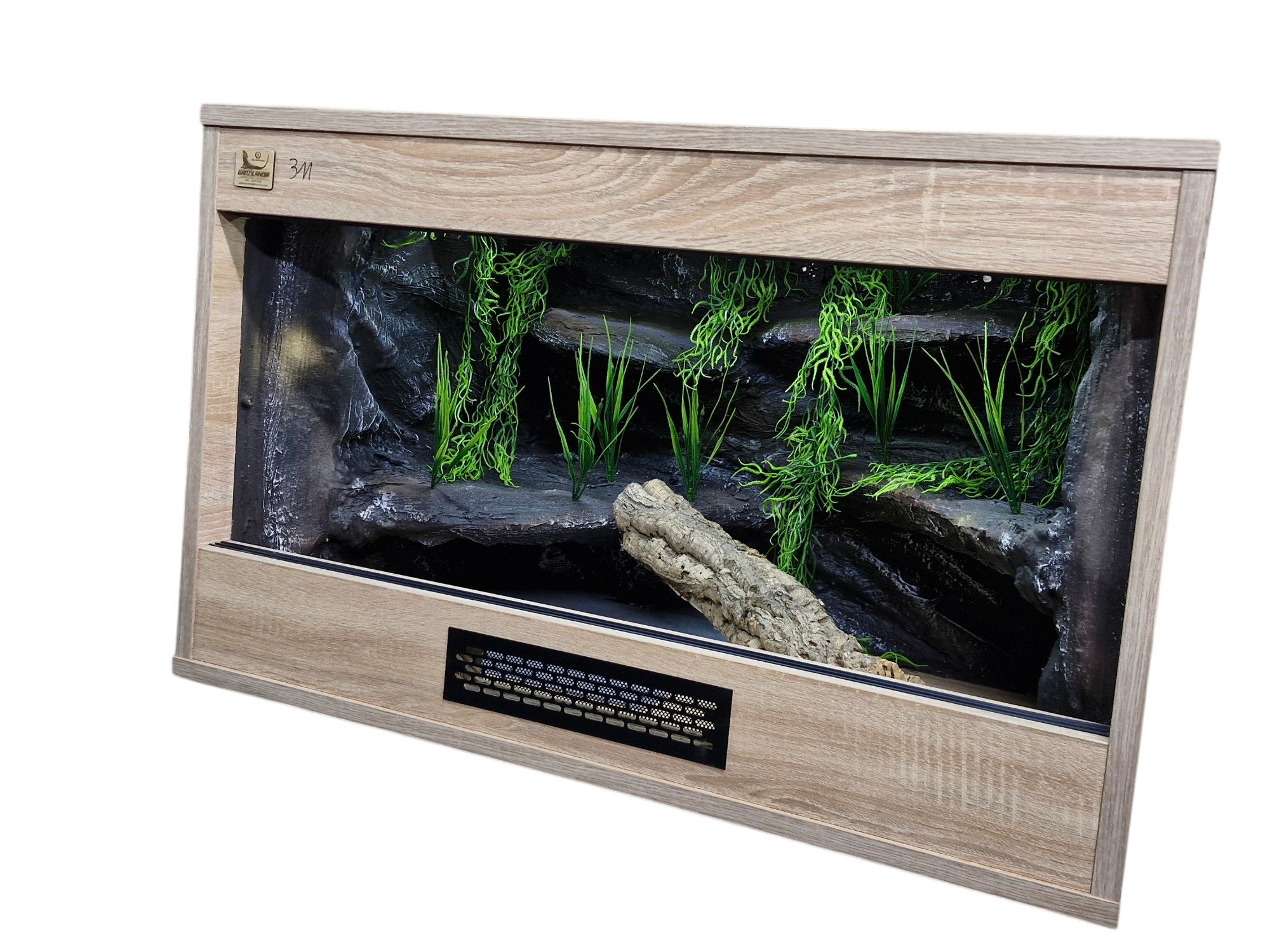 Terrarium 80x50x50 Płyta meblowa i mata grzewcza dąb sonoma - obrazek 2