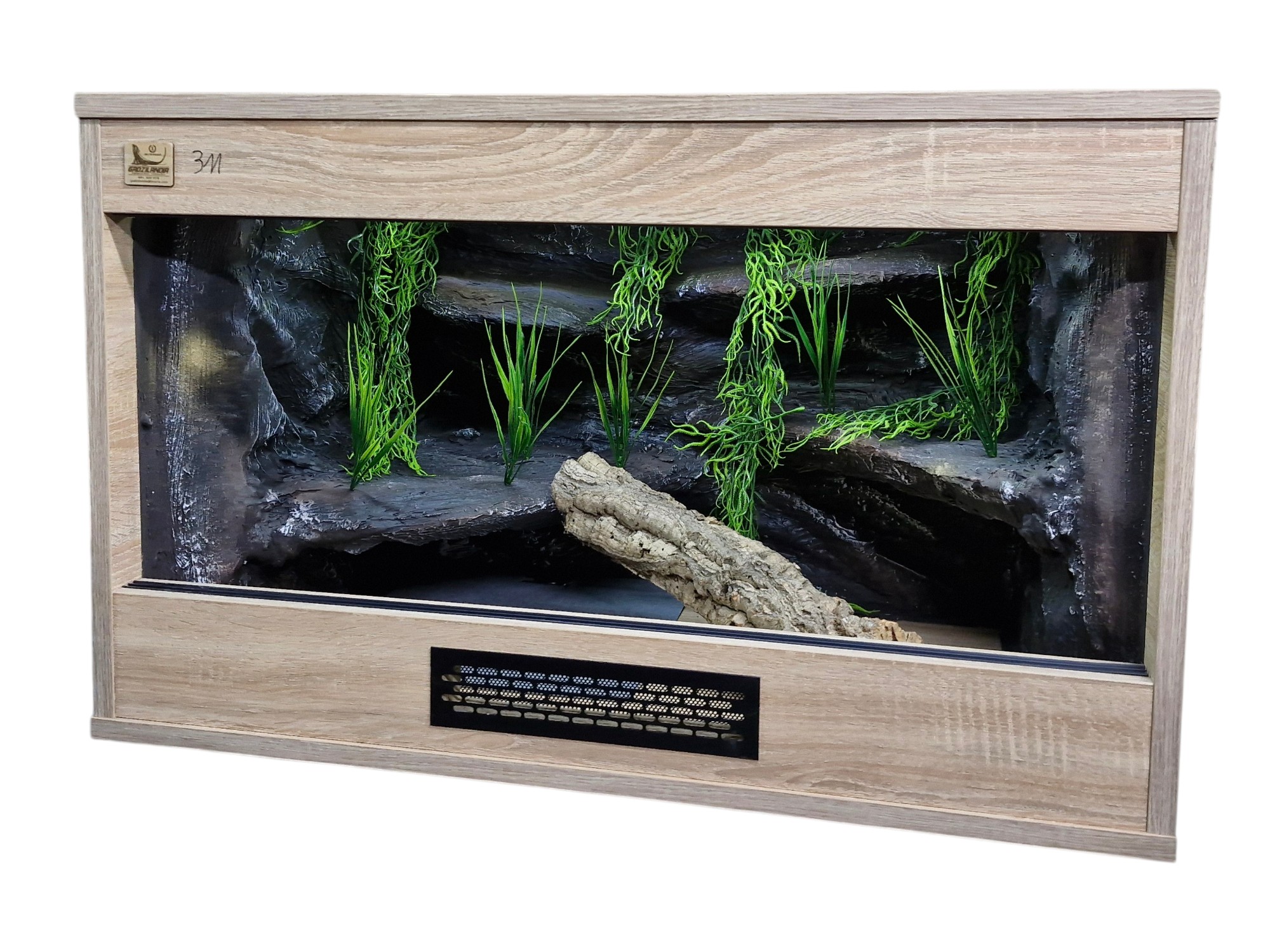 Terrarium 80x50x50 Płyta meblowa i mata grzewcza dąb sonoma - obrazek 3