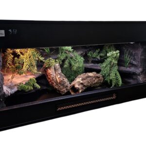 Terrarium 120x60x60 Podwójny Sufit T5 Agama Brodata Płyta Meblowa Gotowy Zestaw