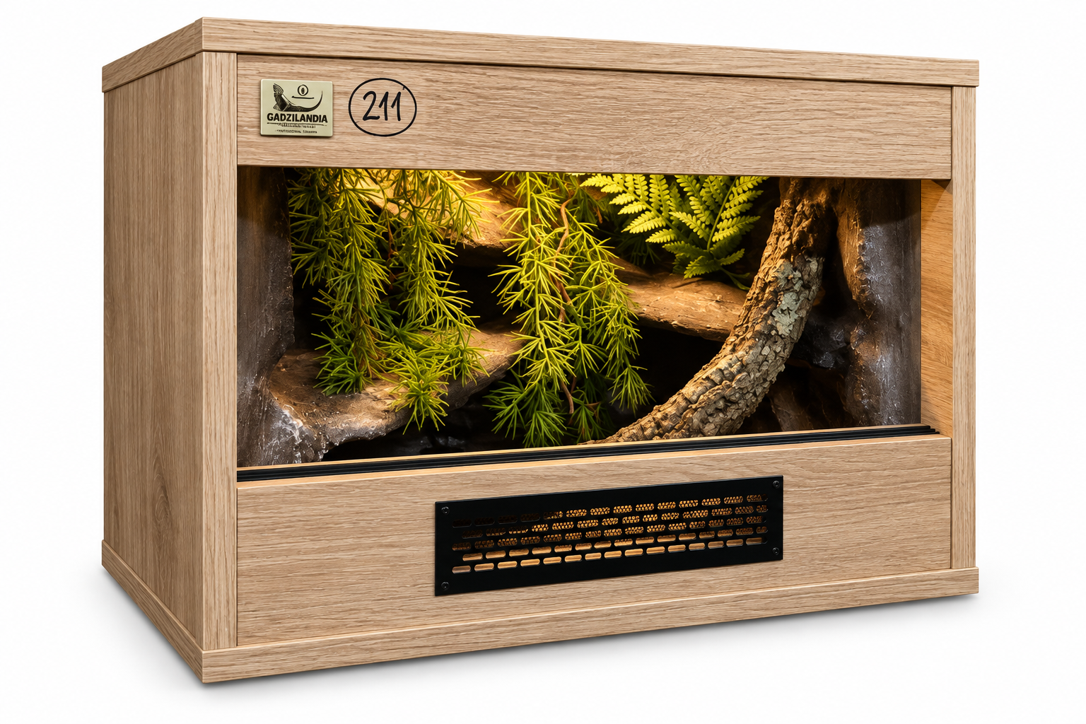 Terrarium 60x40x40 Gekon/Wąż Mata Grzewcza Wystój GadziLandia Płyta Meblowa