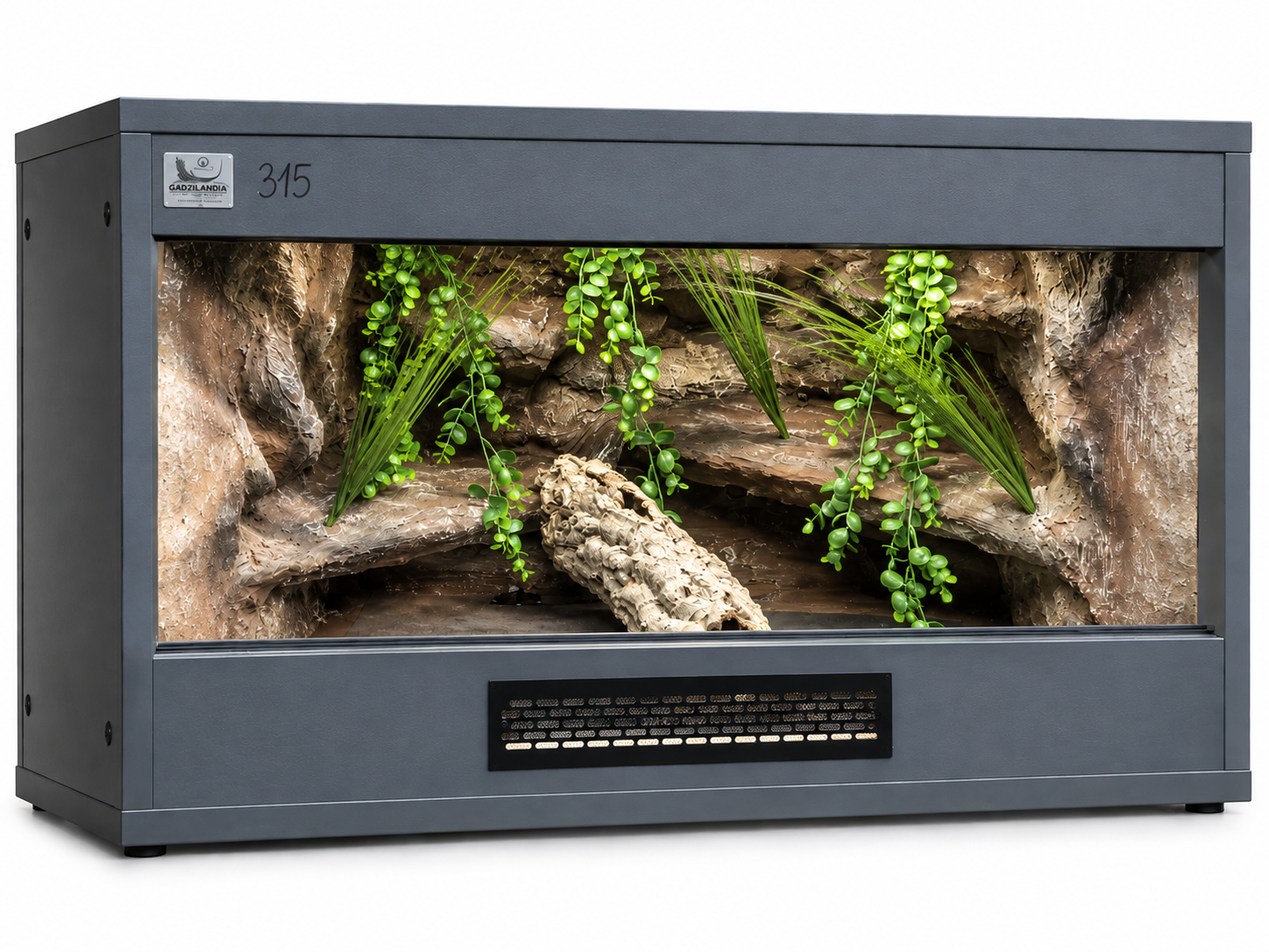 Terrarium 80x50x50 Płyta meblowa i mata grzewcza Antracyt
