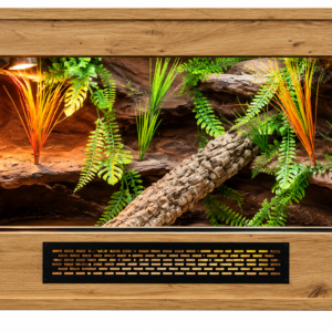 Terrarium 100×50×50 – Gotowy zestaw dla agamy karłowatej / brodatej | UVB T5 + LED
