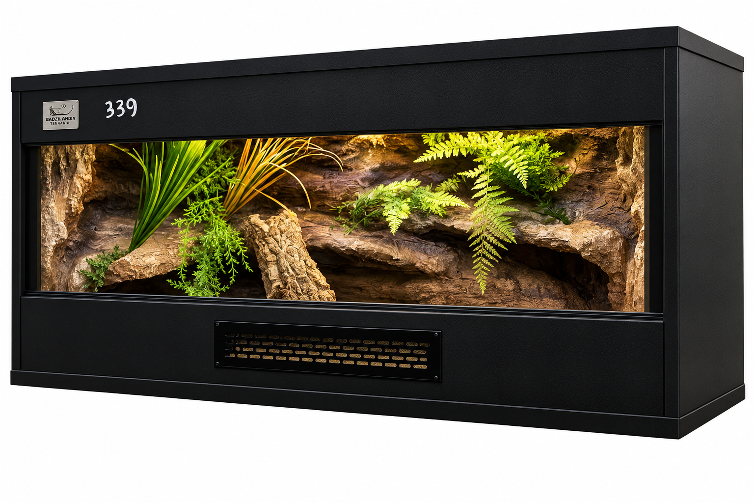 Terrarium 80x40x40 Mata Grzewcza/Led Płyta Meblowa Wystrój
