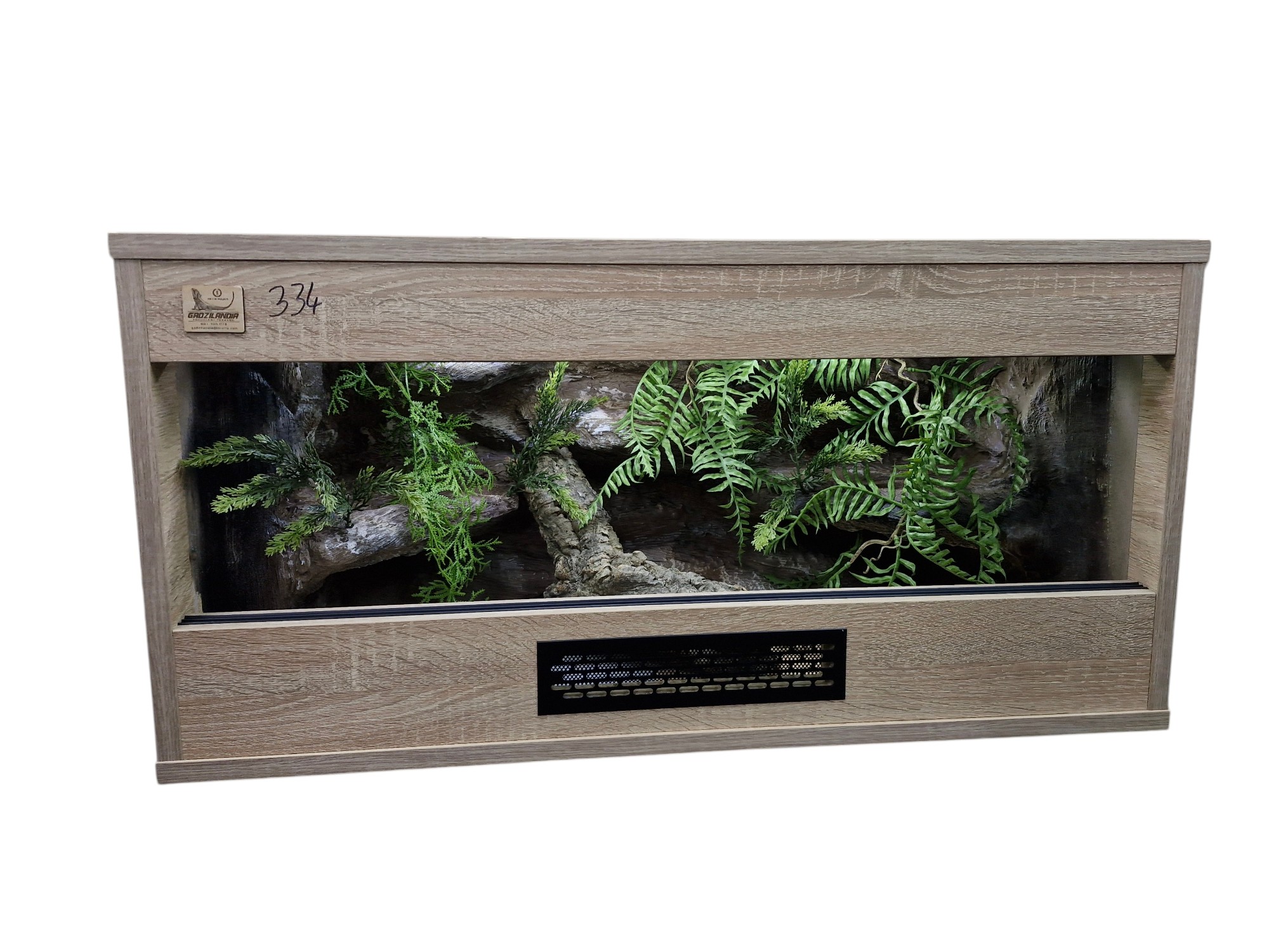 Terrarium 80x40x40 Mata Grzewcza/Led Płyta Meblowa Wystrój - obrazek 5